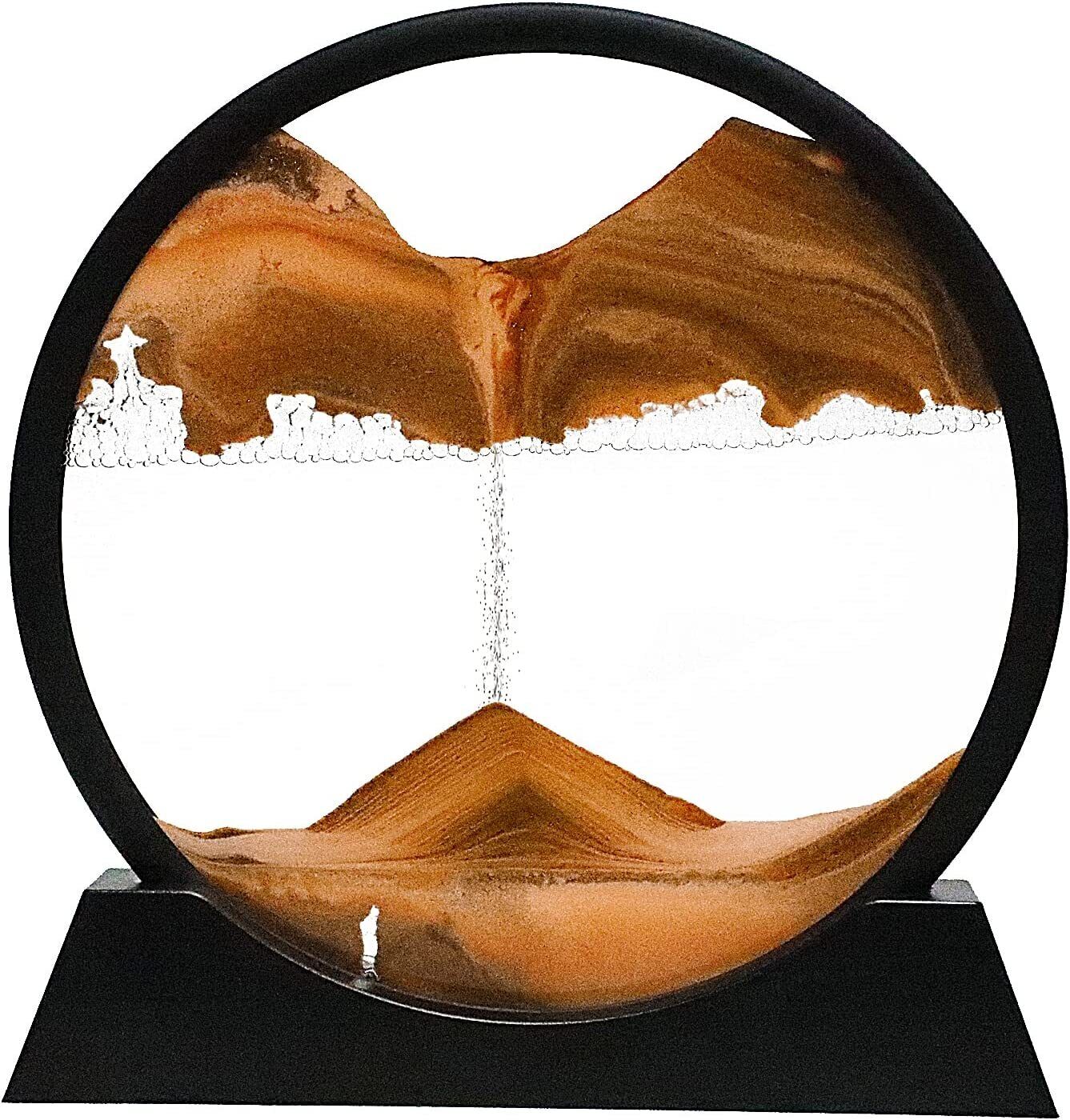Moving sandscape desktop art frame