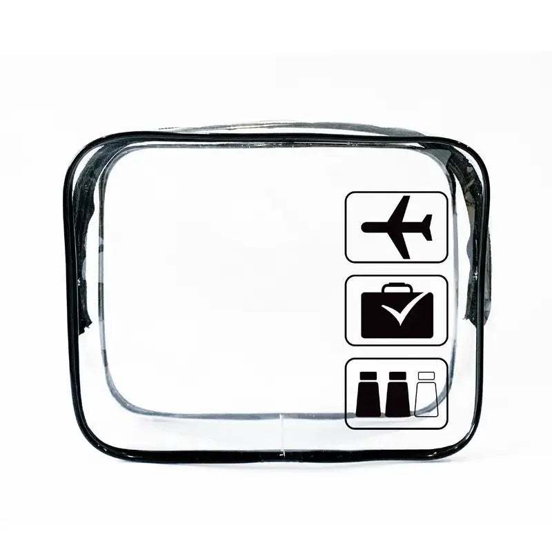 TSA-Approved Clear Toiletry Bag – Quart Size Transparent Leak-Proof Travel Bag