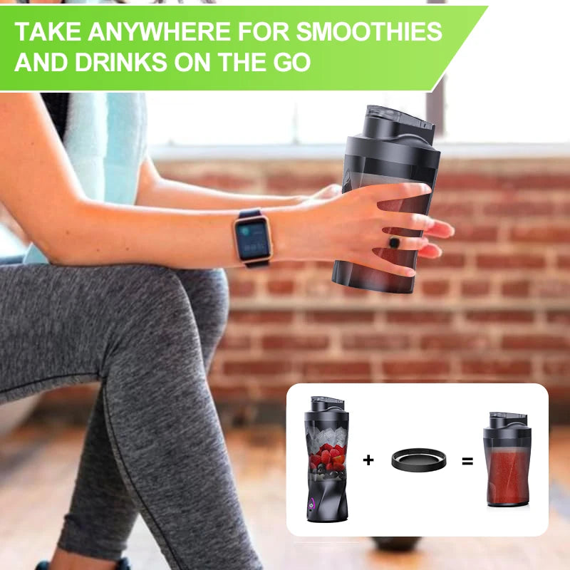 Electric Portable Blender 700ml – USB Rechargeable Smoothie & Juice Maker Cup