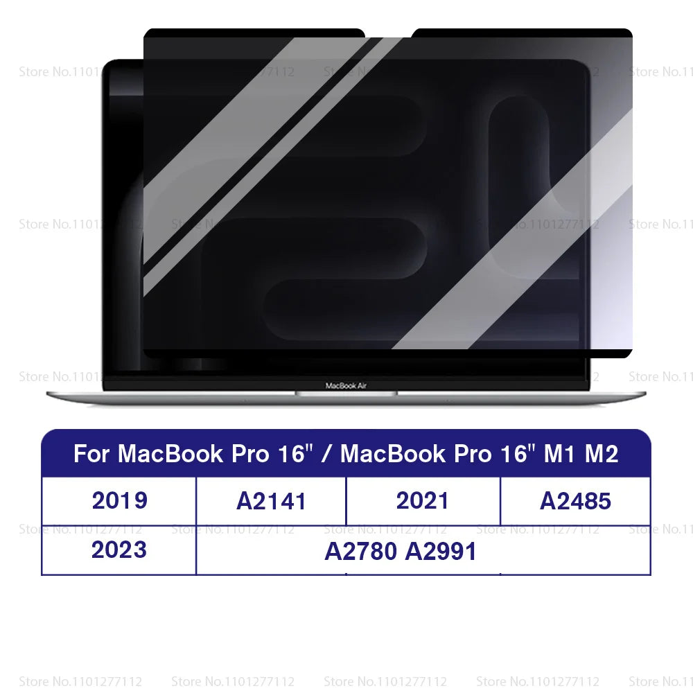 Magnetic Privacy Screen Protector for MacBook – Anti-Spy Removable Filter M1 M2 M3