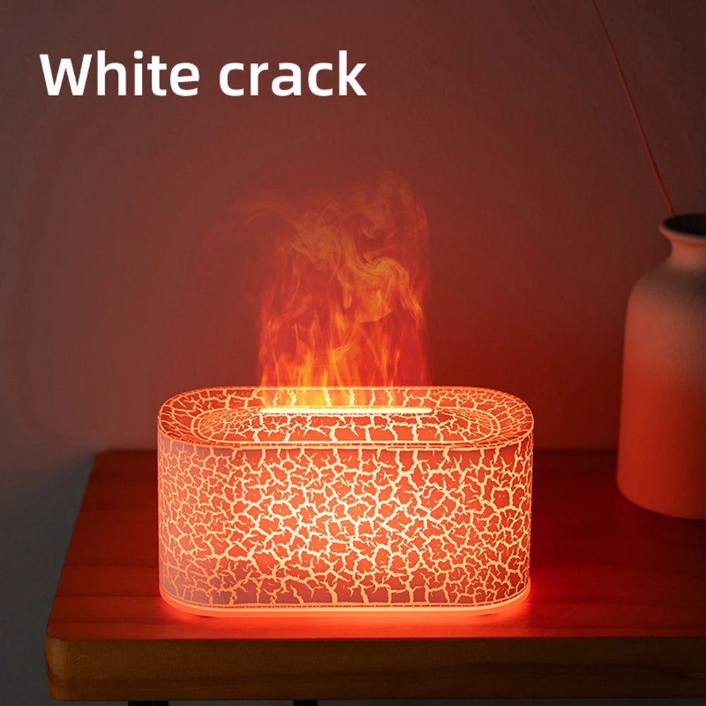 Flame Essential Oil Diffuser & Humidifier – Colorful Fire Effect Aromatherapy
