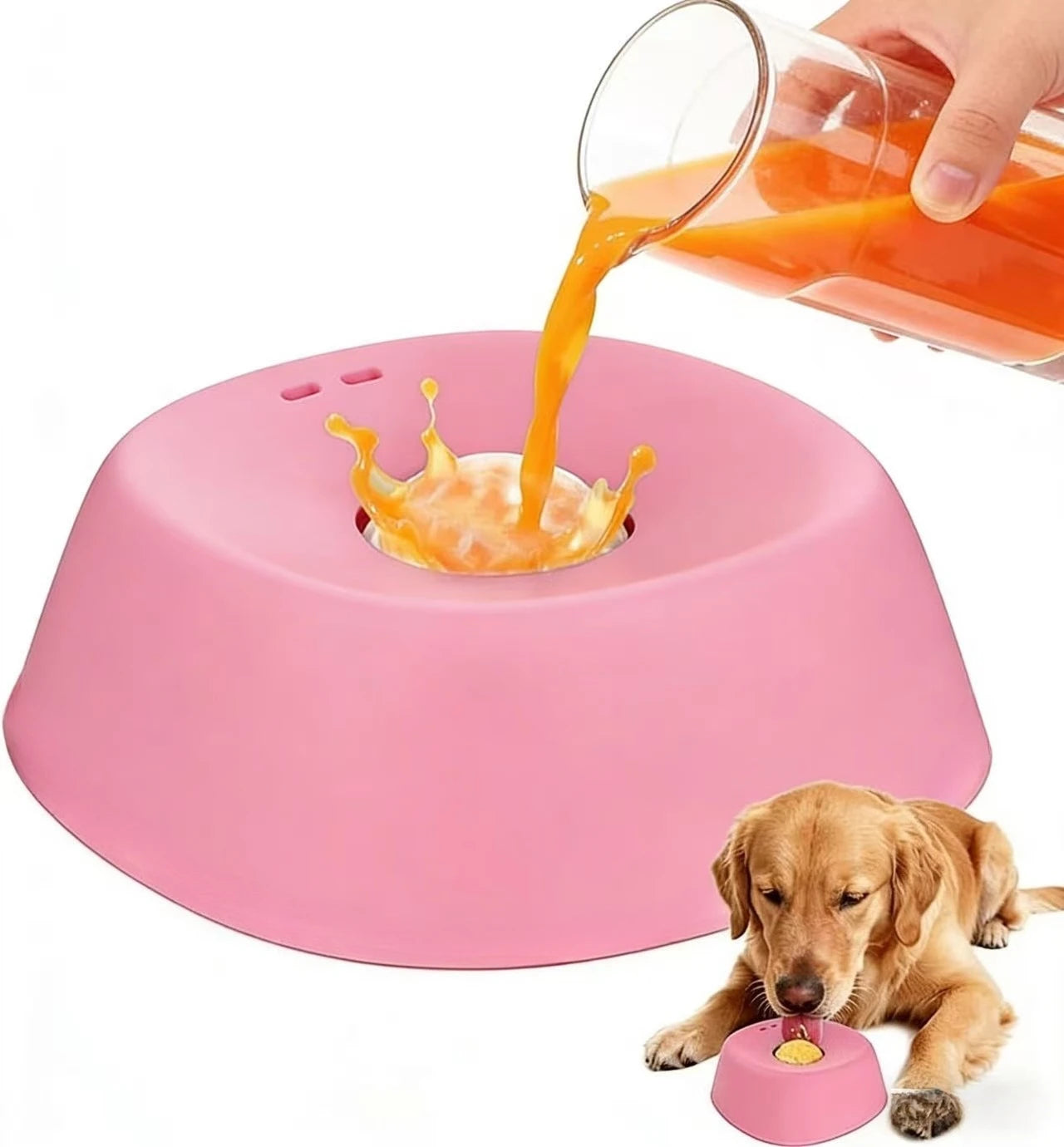 Slow Feeder Dog Bowl – Anti-Choking Lick Mat for Wet Food, Treats & Bone Broth