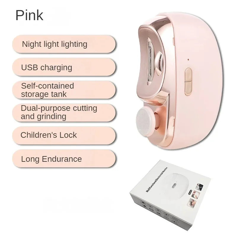 Electric Automatic Nail Clipper & Trimmer – Safe Manicure Tool for Adults