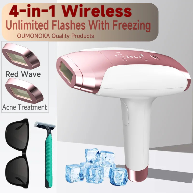 IPL Permanent Laser Hair Removal Device – At-Home Epilator for Women & Men