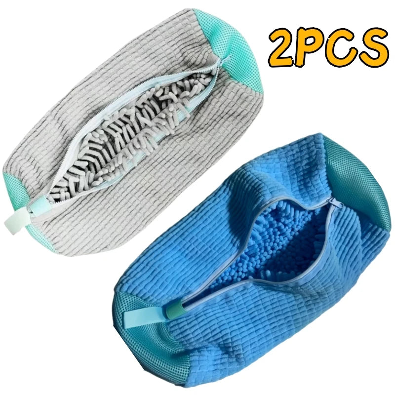 Shoe Washing Machine Bag & Brush Set – Laundry Shoe Protector Bags