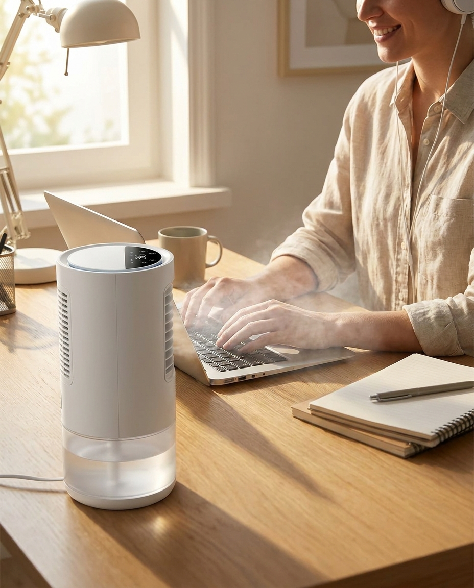 3-Speed Portable Aircon with Ultrasonic Cooling lifestyle photo