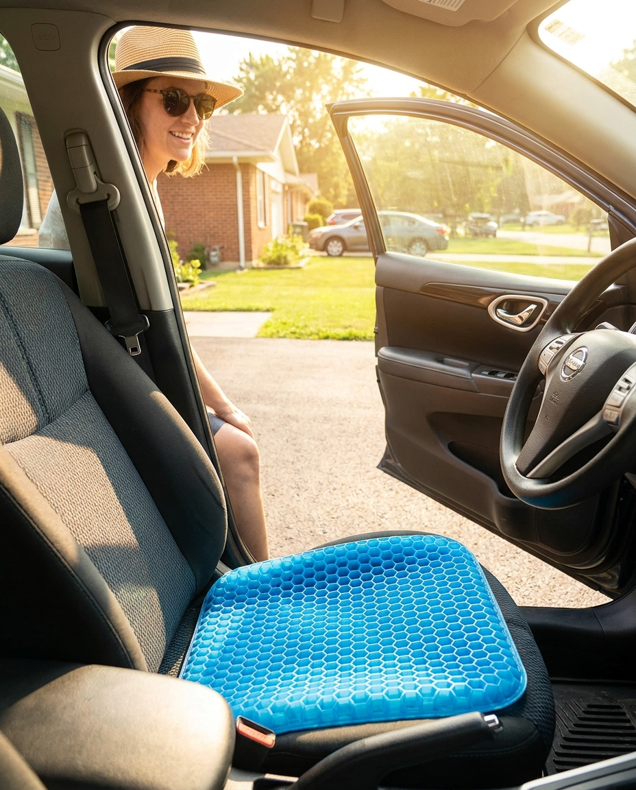 Cooling Gel Car Seat Cushion lifestyle photo