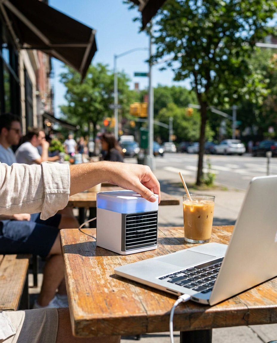 Mini USB Portable Air Conditioner lifestyle photo