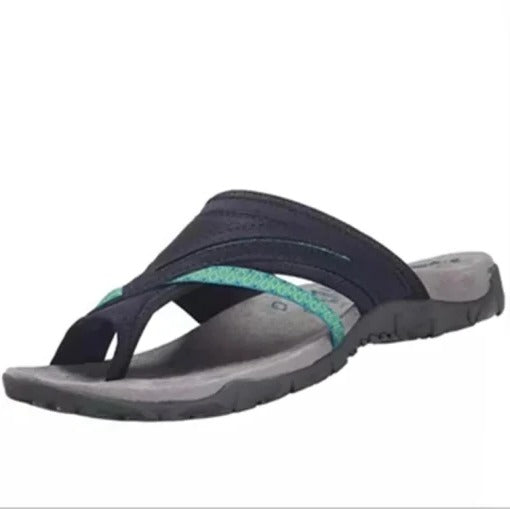 Women's Arch Support Cross Strap Sandals – Comfortable Summer Flip Flops