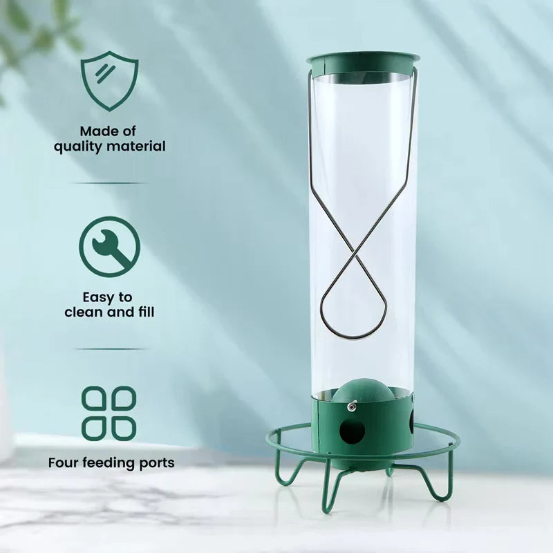 Squirrel-Proof Bird Feeder – Outdoor Wild Bird Seed Feeder
