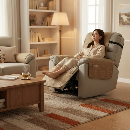 Waterproof Quilted Recliner Chair Cover – Non-Slip Furniture Protector