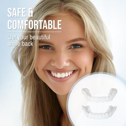 Snap-On Smile Veneers – Upper & Lower Teeth Covers for a Perfect Smile