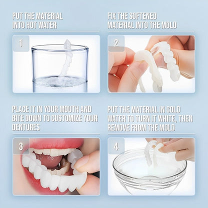 Snap-On Smile Veneers – Upper & Lower Teeth Covers for a Perfect Smile