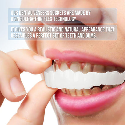 Snap-On Smile Veneers – Upper & Lower Teeth Covers for a Perfect Smile