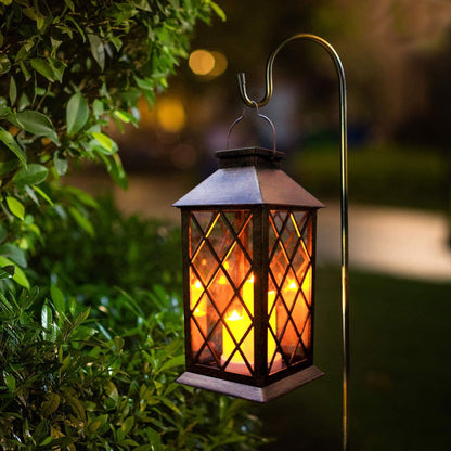 All-weather garden hanging lantern