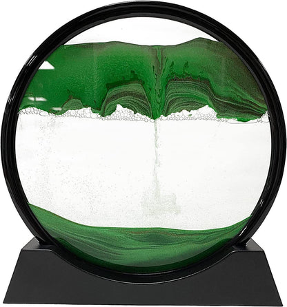 Moving sandscape desktop art frame
