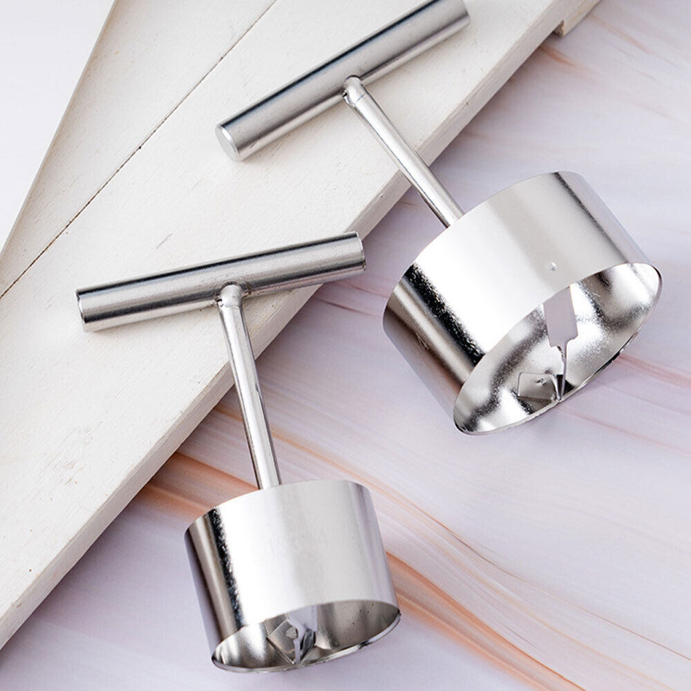 Stainless steel apple and pear corer tool