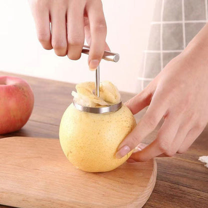 Stainless steel apple and pear corer tool