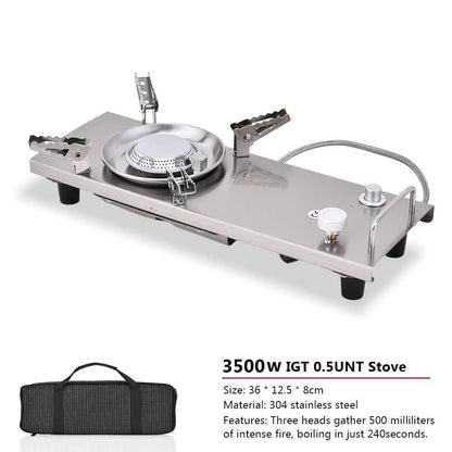Portable Camping Gas Stove – 6500W High-Power IGT Hiking Burner
