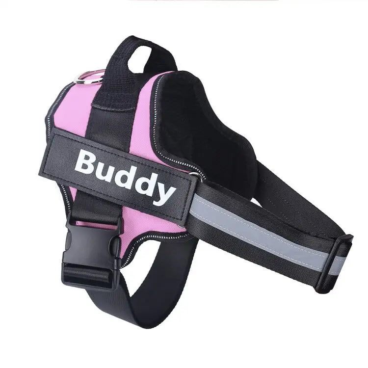 No-Pull Reflective Dog Harness – Personalised Breathable Vest Harness for All Sizes