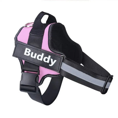 No-Pull Reflective Dog Harness – Personalised Breathable Vest Harness for All Sizes