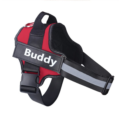 No-Pull Reflective Dog Harness – Personalised Breathable Vest Harness for All Sizes