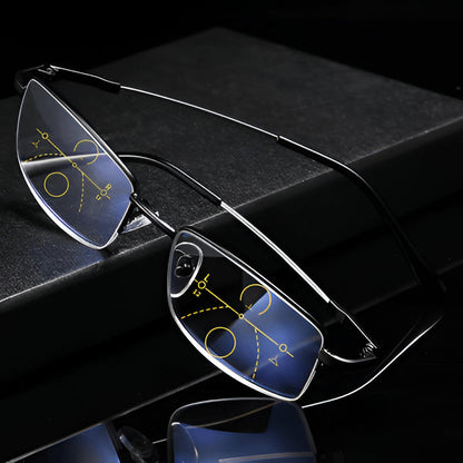 Intelligent Progressive Reading Sunglasses – Smart Multi-Focus Tinted Glasses