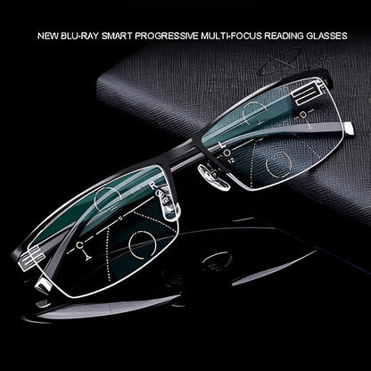 Intelligent Progressive Reading Sunglasses – Smart Multi-Focus Tinted Glasses