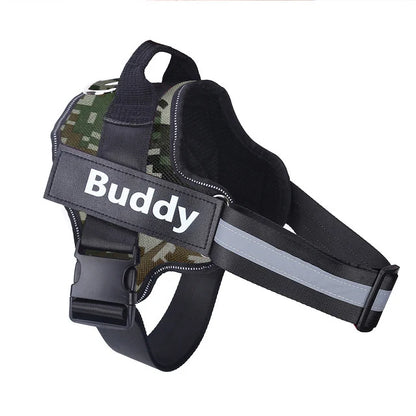 No-Pull Reflective Dog Harness – Personalised Breathable Vest Harness for All Sizes