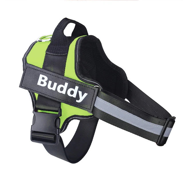 No-Pull Reflective Dog Harness – Personalised Breathable Vest Harness for All Sizes