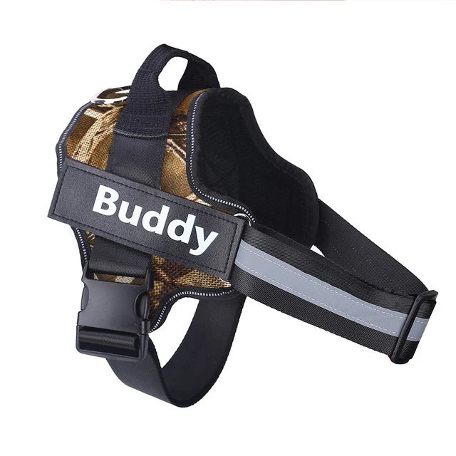 No-Pull Reflective Dog Harness – Personalised Breathable Vest Harness for All Sizes