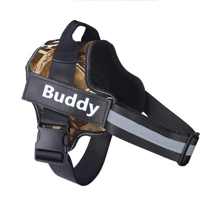 No-Pull Reflective Dog Harness – Personalised Breathable Vest Harness for All Sizes