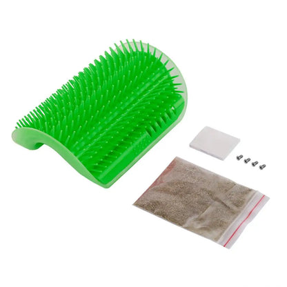 Cat Self-Grooming Wall Corner Brush – Catnip Massage Comb for Cats