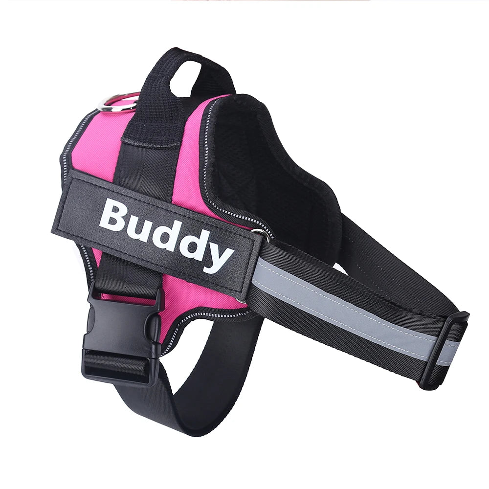 No-Pull Reflective Dog Harness – Personalised Breathable Vest Harness for All Sizes