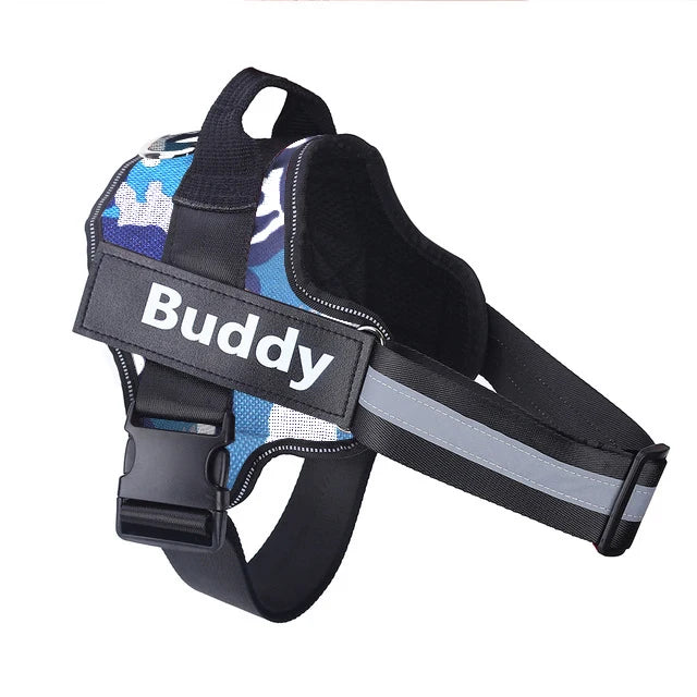 No-Pull Reflective Dog Harness – Personalised Breathable Vest Harness for All Sizes
