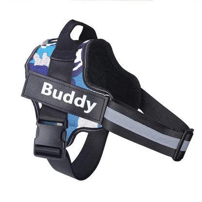 No-Pull Reflective Dog Harness – Personalised Breathable Vest Harness for All Sizes