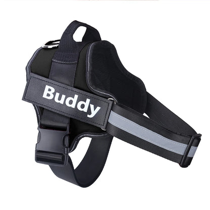 No-Pull Reflective Dog Harness – Personalised Breathable Vest Harness for All Sizes