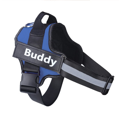 No-Pull Reflective Dog Harness – Personalised Breathable Vest Harness for All Sizes