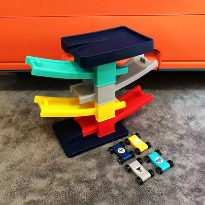 Kids Race Track Car Ramp Toy Set – Educational Racing Rail Puzzle for Kids