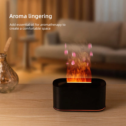 Flame Essential Oil Diffuser & Humidifier – Colorful Fire Effect Aromatherapy