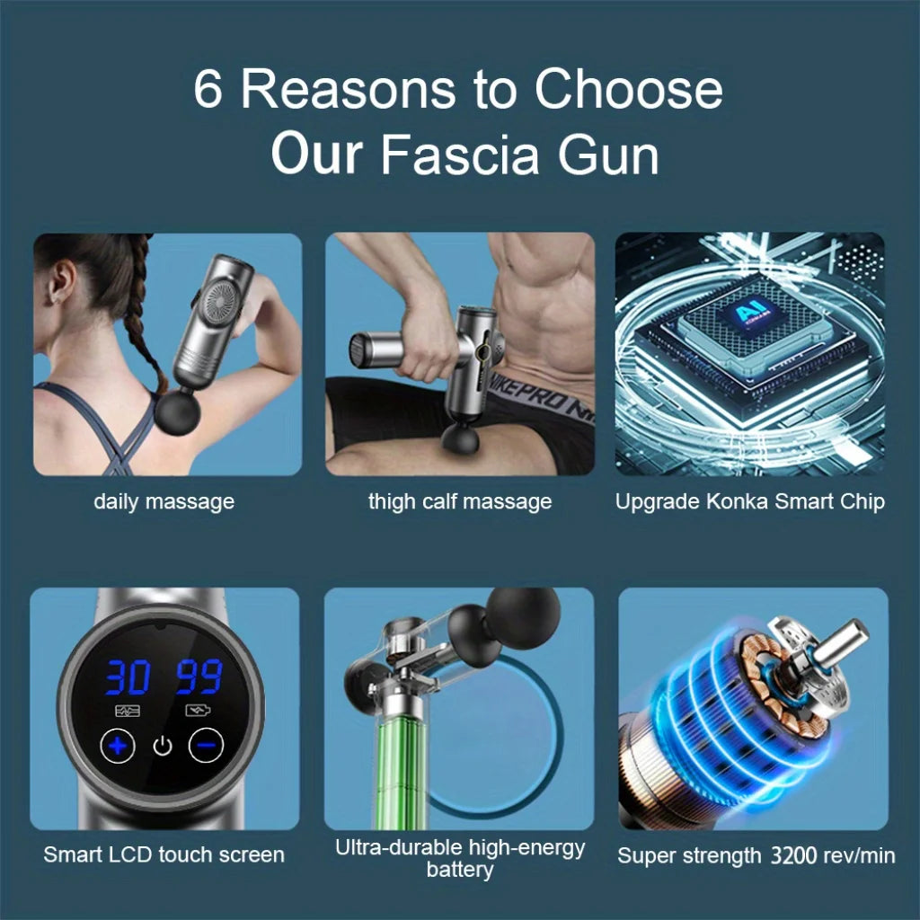 99-Speed Professional Muscle Massage Gun – Deep Tissue Neck & Back Massager