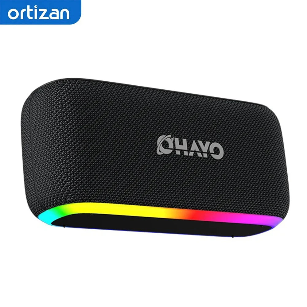 Bluetooth Bookshelf Speaker with LED Lights – Wireless Home Audio with Deep Bass
