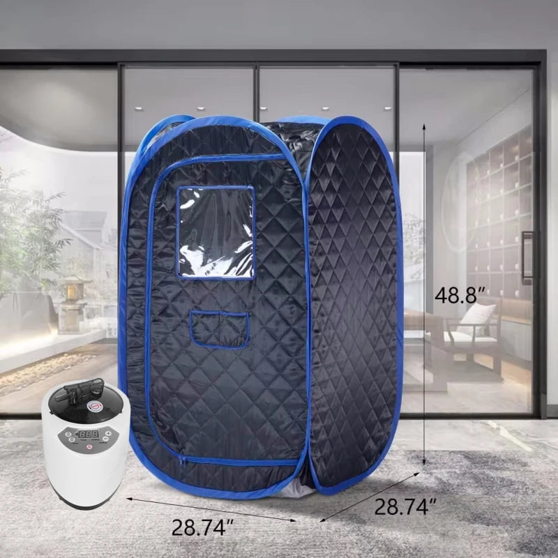 Portable Full Body Steam Sauna Tent – 1000W Home Spa with 3L Steam Generator