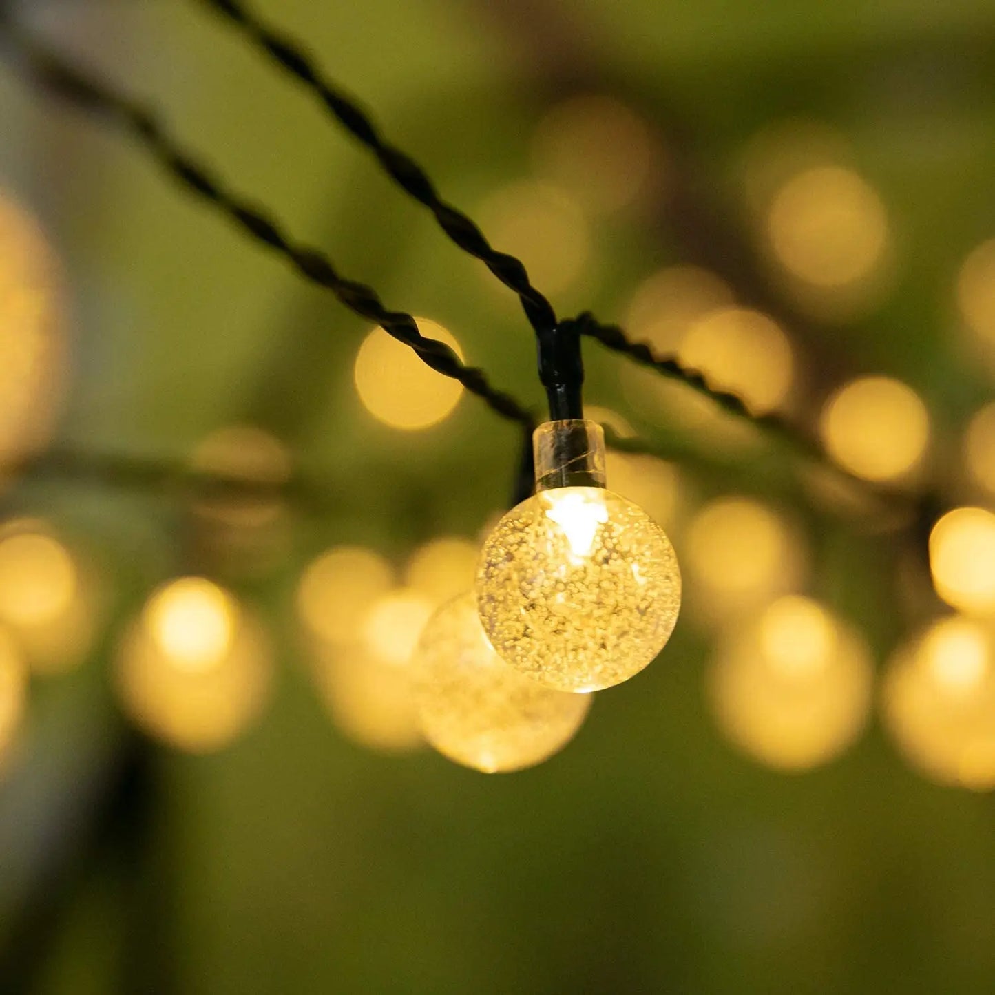 Solar Crystal Globe String Lights – 200 LED Outdoor Waterproof Garden Fairy Lights