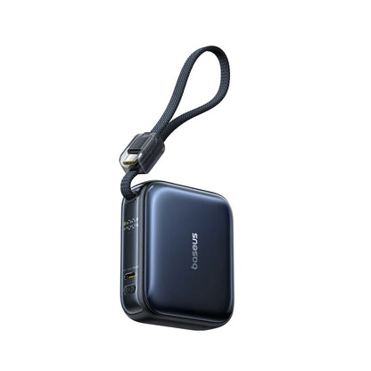 45W Mini Power Bank 10000mAh with Built-In USB-C Cable – Fast Charging Pocket Charger