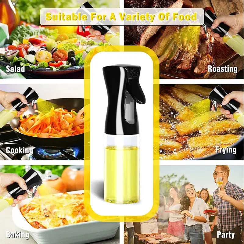 Continuous Mist Oil Spray Bottle – Kitchen Cooking Oil Sprayer for BBQ & Air Fryer