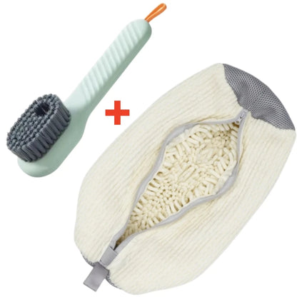 Shoe Washing Machine Bag & Brush Set – Laundry Shoe Protector Bags