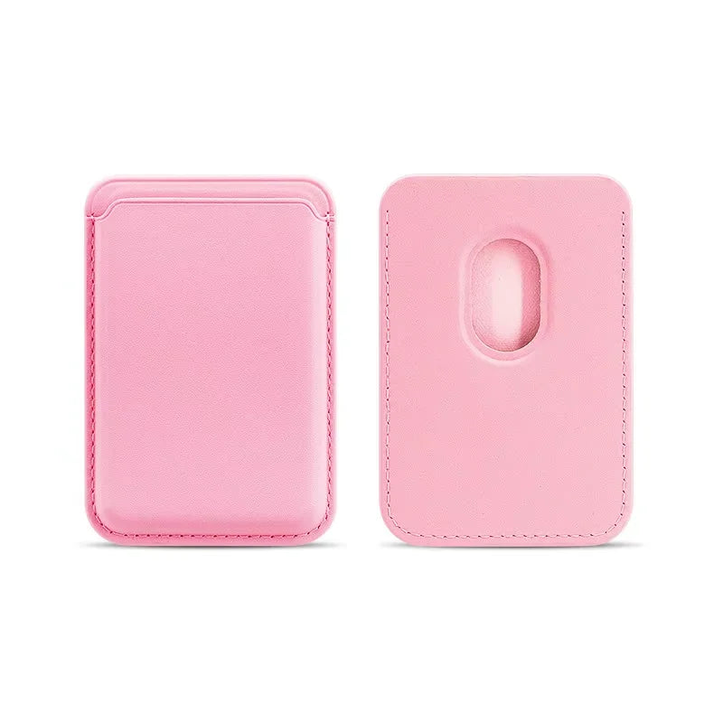 MagSafe Magnetic Leather Wallet Case – Card Holder for iPhone 12-17 & Samsung