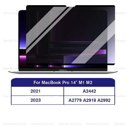Magnetic Privacy Screen Protector for MacBook – Anti-Spy Removable Filter M1 M2 M3
