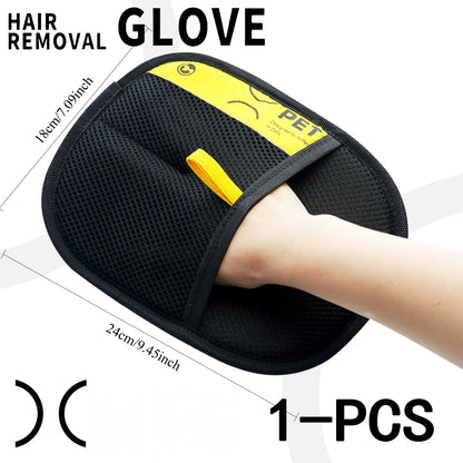 2-in-1 Pet Hair Removal Mitt & Lint Roller – Electrostatic Grooming Glove for Cats & Dogs